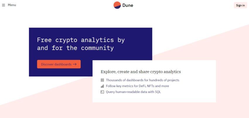 dune analytics nedir