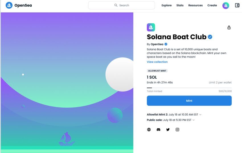 Solana OpenSea