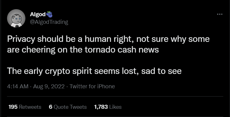 Tornado Cash, Kripto Para