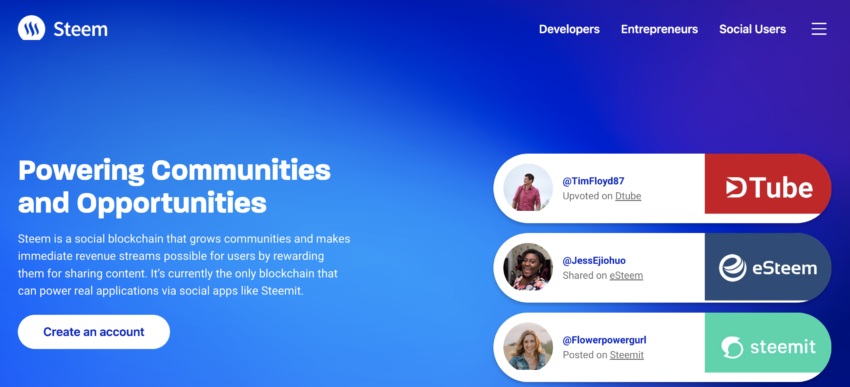 Steem blockchain
